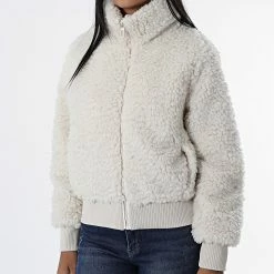 Acheter 😀 Veste Fourrure Femme Ellie Beige de Only 💯