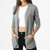 Coupon 💯 Gilet Femme Lesly Gris Chiné de Only ✨