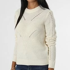 Tout neuf 🌟 Pull Femme Lenette Beige de Only 😍