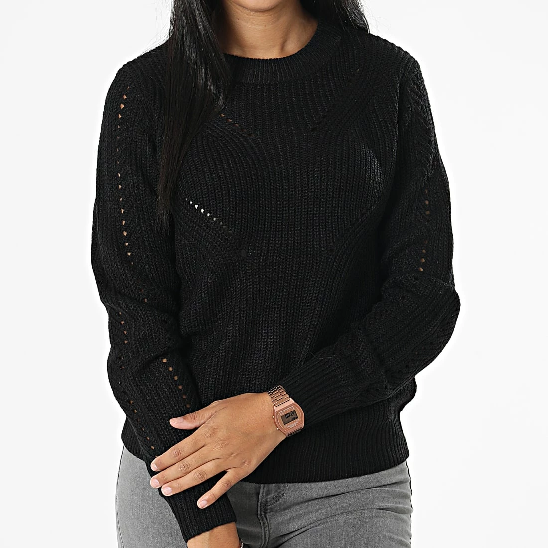 Sortie 🧨 Pull Femme Lenette Noir de Only 🎉 1 Sortie 🧨 Pull Femme Lenette Noir de Only 🎉