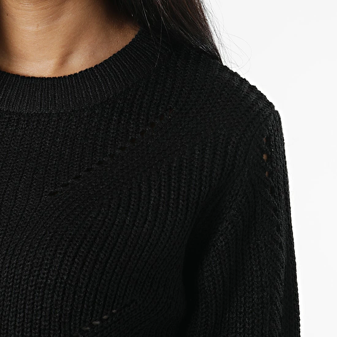 Sortie 🧨 Pull Femme Lenette Noir de Only 🎉 2 Sortie 🧨 Pull Femme Lenette Noir de Only 🎉 – Image 2