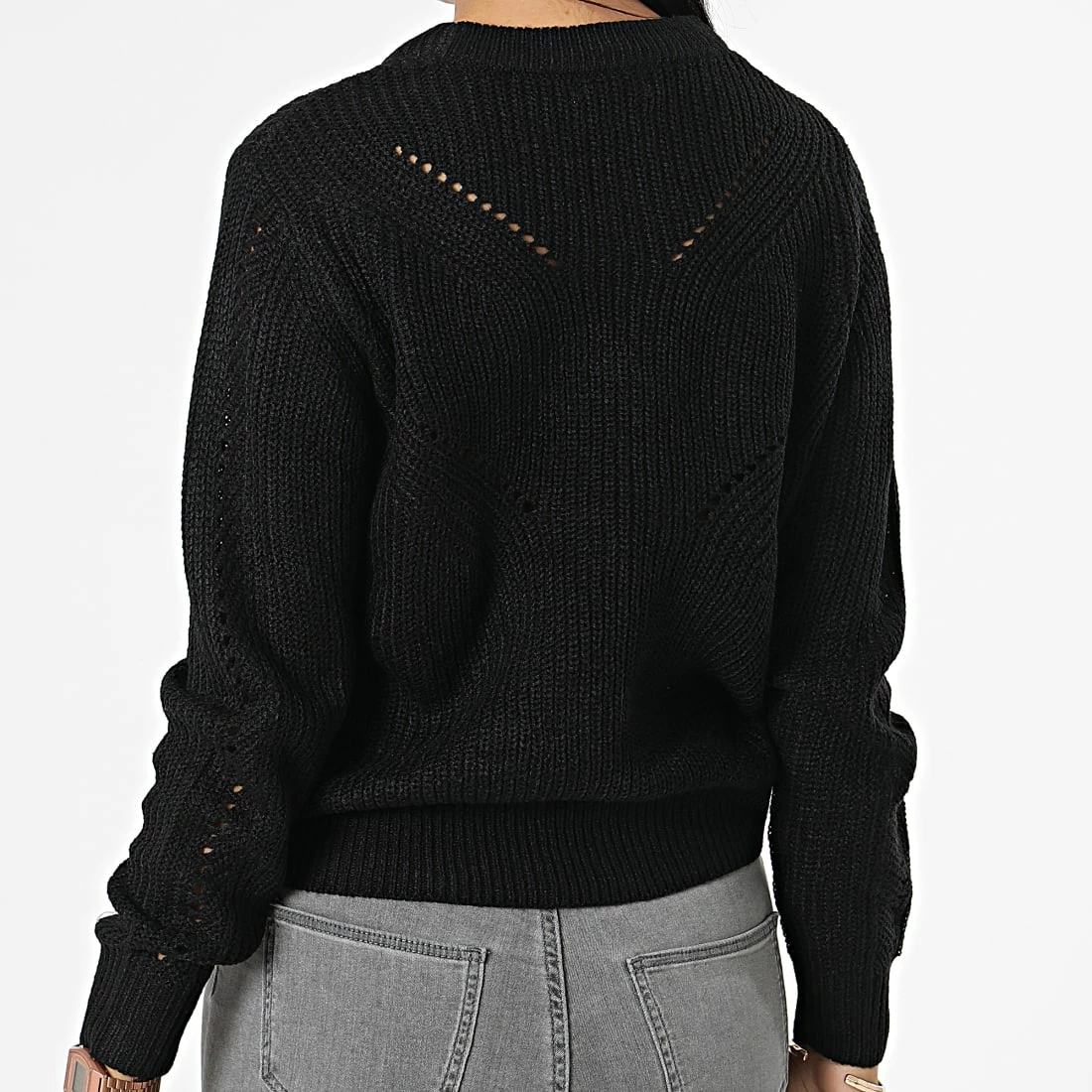 Sortie 🧨 Pull Femme Lenette Noir de Only 🎉 4 Sortie 🧨 Pull Femme Lenette Noir de Only 🎉 – Image 4