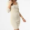 Promo 🛒 Robe Femme Cirkeline Beige de Only 🥰
