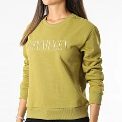 Nouveau 👏 Sweat Crewneck Femme Copenhagen Vert Kaki de Only 😀 6 Nouveau 👏 Sweat Crewneck Femme Copenhagen Vert Kaki de Only 😀 -Promos Only Boutique only 331553 15221015 GREEN MOSS 20220823T142643 03