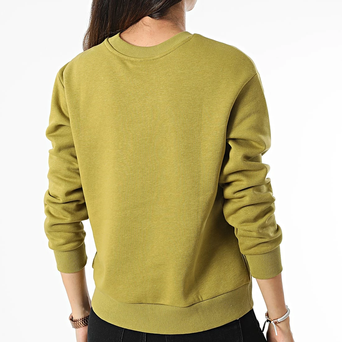 Nouveau 👏 Sweat Crewneck Femme Copenhagen Vert Kaki de Only 😀 4 Nouveau 👏 Sweat Crewneck Femme Copenhagen Vert Kaki de Only 😀 – Image 4