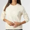 Bon marché ⌛ Sweat Crewneck Femme New York Beige de Only 👏