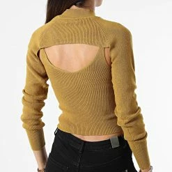 Le moins cher 🌟 Ensemble Pull Femme Sibba Jaune Moutarde de Only 👍 -Promos Only Boutique only 331560 15265089 DRIED TOBACCO 20220823T142128 04