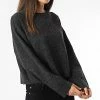 Acheter 🤩 Pull Femme Crop Doffy Gris Anthracite Chiné de Only 🤩