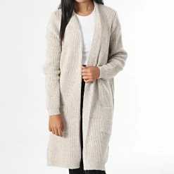 Bon marché 🔥 Gilet Femme Jade Beige de Only 💯