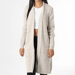 Bon marché 🔥 Gilet Femme Jade Beige de Only 💯 -Promos Only Boutique only 333687 15179815 WHITE CAP GRAY W MEL 20220905T155357 03