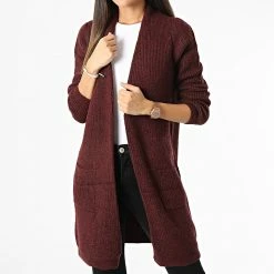 Promos Only Boutique 16 Top 10 ⭐ Gilet Femme Jade Bordeaux de Only 🧨