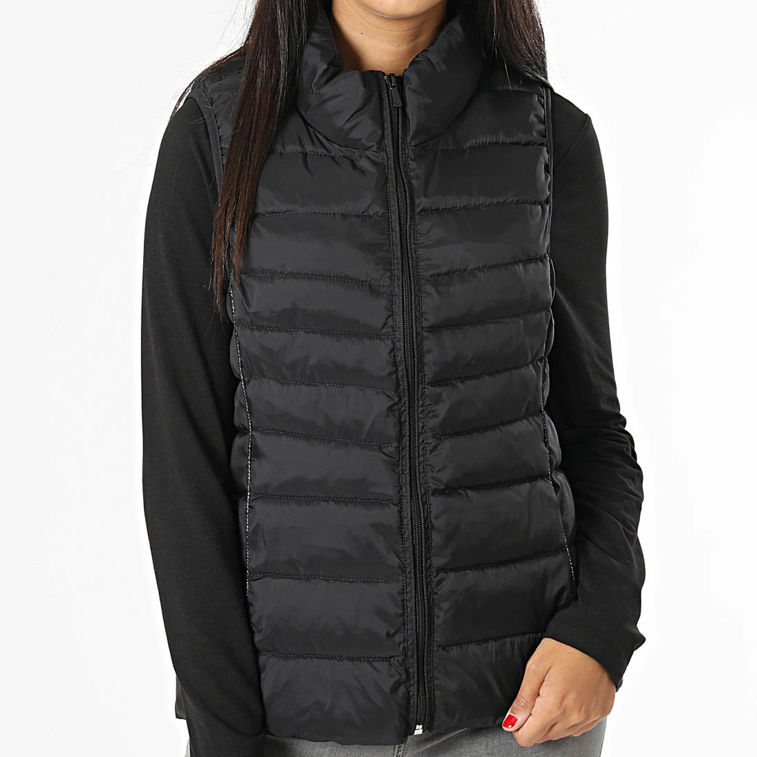 Vente flash 🔔 Doudoune Sans Manches Femme New Claire Noir de Only 🥰 1 Vente flash 🔔 Doudoune Sans Manches Femme New Claire Noir de Only 🥰