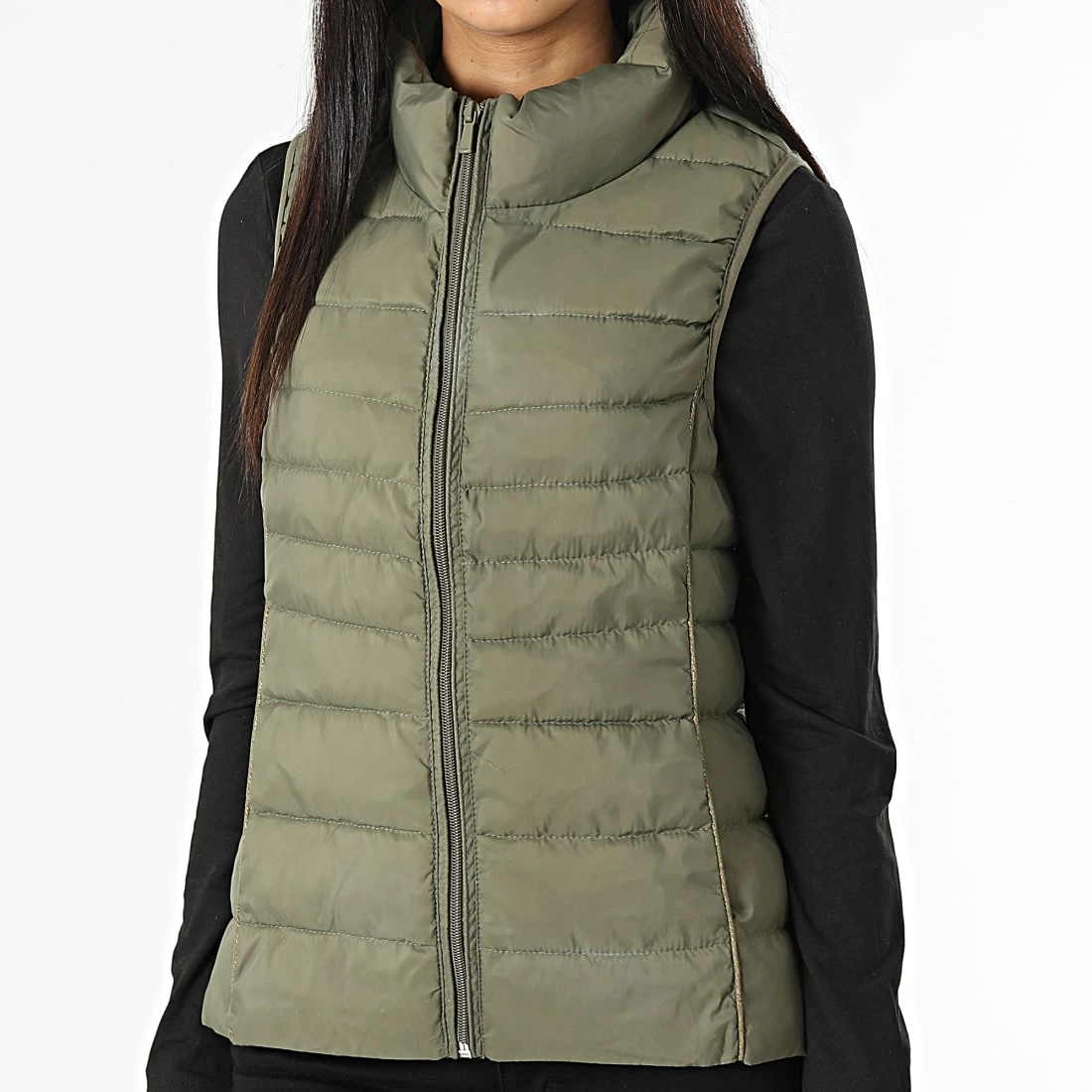 Tout neuf 🌟 Doudoune Sans Manches Femme New Claire Vert Kaki de Only 👏 1 Tout neuf 🌟 Doudoune Sans Manches Femme New Claire Vert Kaki de Only 👏