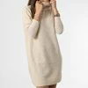 Budget 👍 Robe Pull Col Roulé Femme Jana Beige de Only 😍