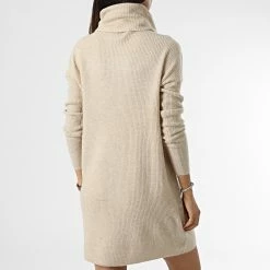Budget 👍 Robe Pull Col Roulé Femme Jana Beige de Only 😍 -Promos Only Boutique only 333695 15140166 WHITECAP W MEL 20220823T144644 04
