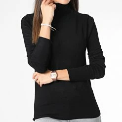 Grosses soldes 😉 Pull Col Roulé Femme Venice Life Noir de Only 🎁