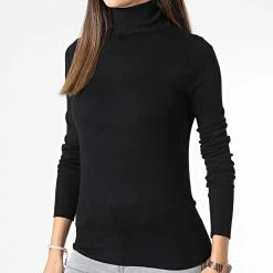 Grosses soldes 😉 Pull Col Roulé Femme Venice Life Noir de Only 🎁 -Promos Only Boutique only 334341 15183772 BLACK 20220913T153051 03