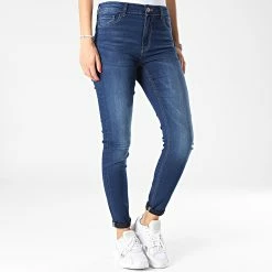 Tout neuf 😍 Jean Skinny Femme Molly Bleu Denim de Only 😉 -Promos Only Boutique only 334405 15275628 DARK BLUE DENIM 20220912T155837 03