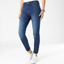 Tout neuf 😍 Jean Skinny Femme Molly Bleu Denim de Only 😉 -Promos Only Boutique only 334405 15275628 DARK BLUE DENIM 20220912T155839 04
