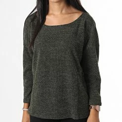 Vente flash ❤️ Pull Femme Alba Vert Kaki de Only 🌟 -Promos Only Boutique only 334408 15177776 ROSIN 20220906T145125 03