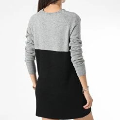 Promo 🎉 Robe Pull Femme Lillo Noir Gris Chiné de Only 👏 7 Promo 🎉 Robe Pull Femme Lillo Noir Gris Chiné de Only 👏 -Promos Only Boutique only 334413 15144171 MEDIUM GREY MEL W BLACK 20220913T153327 04