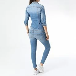 Nouveau 👏 Combinaison Jean Femme Julia Bleu Wash de Only ⭐ 7 Nouveau 👏 Combinaison Jean Femme Julia Bleu Wash de Only ⭐ -Promos Only Boutique only 334445 15229468 LIGHT BLUE DENIM 20220912T161348 04