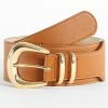 Bon marché 🧨 Ceinture Femme Joy Marron Doré de Only ✔️
