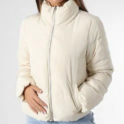 Tout neuf 🌟 Doudoune Femme New Erica Beige de Only ✔️