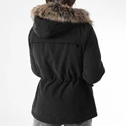 Sortie 🔥 Parka Capuche Fourrure Femme Starline Noir de Only 😉 -Promos Only Boutique only 335377 15207701 BLACK 20220922T160251 04