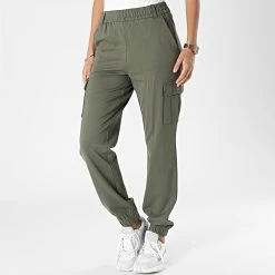 Nouveau 👏 Pantalon Cargo Femme Ela Vert Kaki de Only 😍