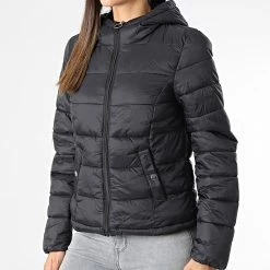 De gros 🎁 Doudoune Capuche Femme Zulu Noir de Only ✨ -Promos Only Boutique only 336218 15221552 BLACK 20220912T161807 03