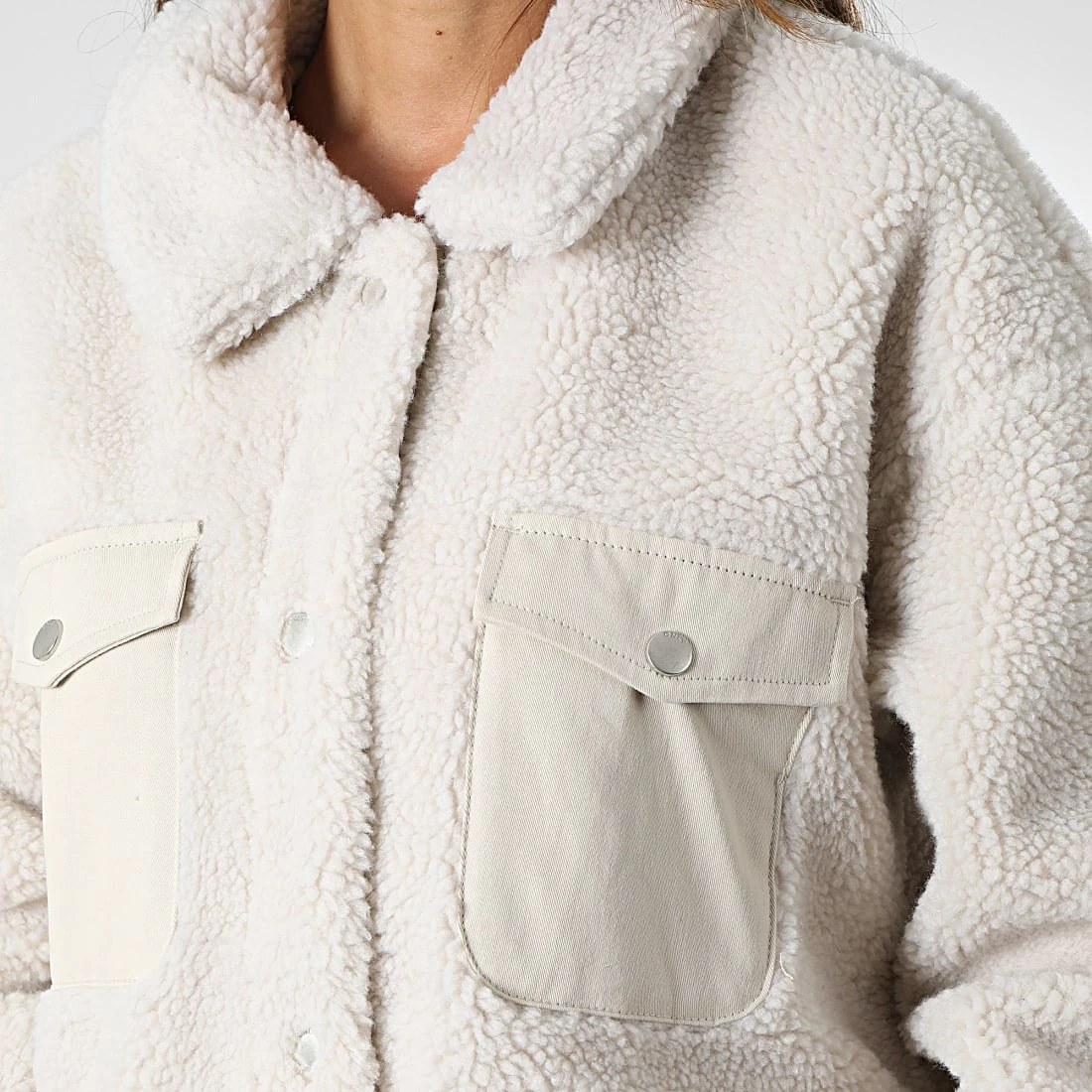 Meilleur prix 👏 Veste Polaire Femme Tanja Beige de Only 🤩 2 Meilleur prix 👏 Veste Polaire Femme Tanja Beige de Only 🤩 – Image 2