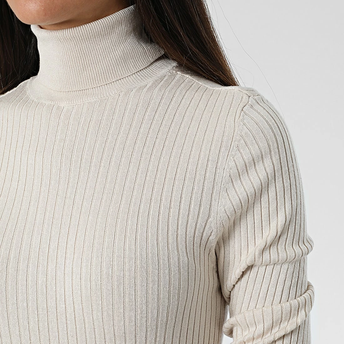 Acheter ⭐ Pull Femme Col Roulé Karol Beige de Only 💯 2 Acheter ⭐ Pull Femme Col Roulé Karol Beige de Only 💯 – Image 2