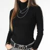 Meilleure vente 👍 Pull Femme Col Roulé Karol Noir de Only 🧨