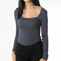 Coupon ✨ Tee 👚 Shirt Manches Longues Femme Talma Bleu Marine de Only 😉 -Promos Only Boutique only 337157 15272666 INDIA INK 20221031T155400 03