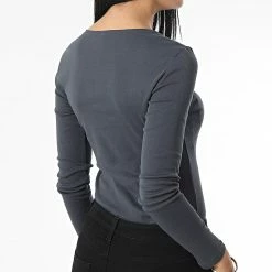 Coupon ✨ Tee 👚 Shirt Manches Longues Femme Talma Bleu Marine de Only 😉 -Promos Only Boutique only 337157 15272666 INDIA INK 20221031T155401 04