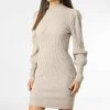 De gros 💯 Robe Pull Femme Katia Beige de Only 🎁