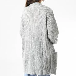 Promo 👍 Cardigan Femme Miggy Megan Gris Chiné de Only ⌛ -Promos Only Boutique only 337194 15211483 CLOUD DANCER W BLACK PL 20221010T123459 04