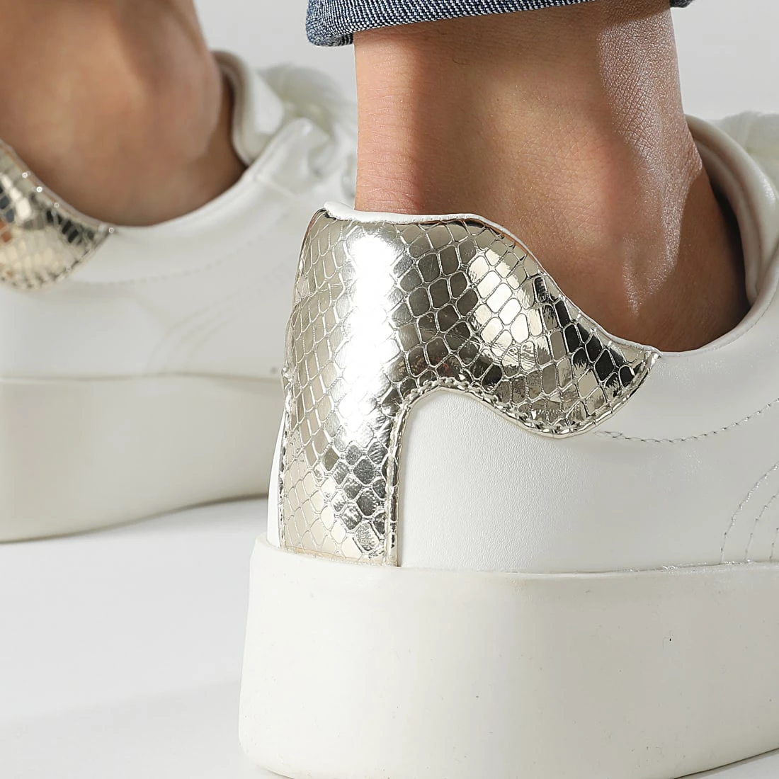 Sortie 🎉 Baskets Femme Soul 15252747 White Gold de Only ✔️ 2 Sortie 🎉 Baskets Femme Soul 15252747 White Gold de Only ✔️ – Image 2