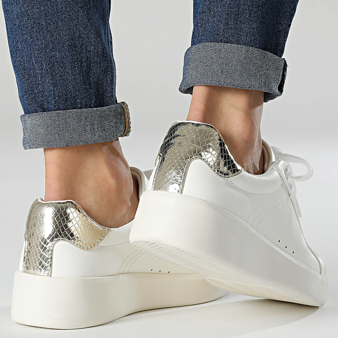 Sortie 🎉 Baskets Femme Soul 15252747 White Gold de Only ✔️ 4 Sortie 🎉 Baskets Femme Soul 15252747 White Gold de Only ✔️ – Image 4