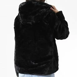 Meilleure vente 💯 Veste Zippée Capuche Fourrure 10248292 Noir de Only 🎉 -Promos Only Boutique only 337984 10248292 BLACK 20221010T123559 04