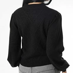 Offres ✔️ Pull Femme 15266084 Noir de Only 😀 7 Offres ✔️ Pull Femme 15266084 Noir de Only 😀 -Promos Only Boutique only 338300 15266084 BLACK 20221103T112720 04