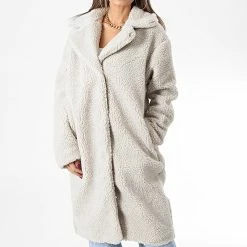 Meilleure vente 🔥 Manteau Femme Legacy 15265762 Beige Clair de Only 😉 -Promos Only Boutique only 338359 15265762 MOONBEAM 20221010T123012 03