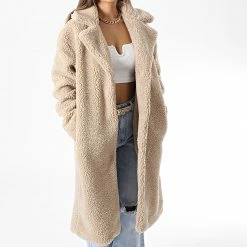 Sortie 👏 Manteau Femme Legacy 15265762 Beige de Only ⌛ -Promos Only Boutique only 338362 15265762 IRISH CREAM 20221010T123337 03