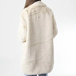 Le moins cher 🎁 Manteau Femme Fourrure Vida Shacket Beige de Only ⭐ -Promos Only Boutique only 339419 15260048 PUMICE STONE 20221010T123053 04