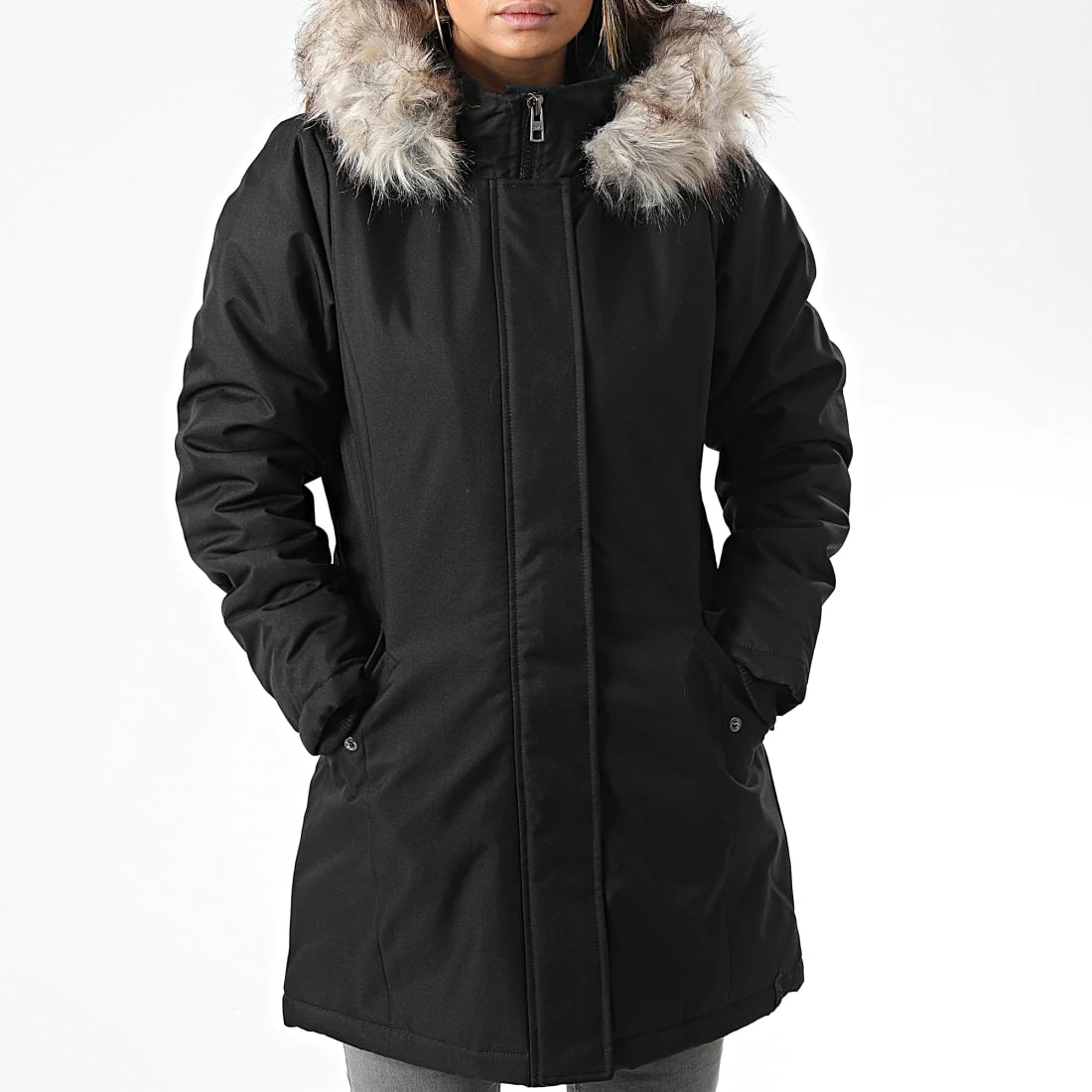 Bon marché 👏 Parka Fourrure Femme Katy Noir de Only ✨ 1 Bon marché 👏 Parka Fourrure Femme Katy Noir de Only ✨