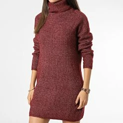 Meilleur prix 🤩 Robe Pull Col Roulé Femme Ingeborg Bordeaux Chiné de Only 🤩 6 Meilleur prix 🤩 Robe Pull Col Roulé Femme Ingeborg Bordeaux Chiné de Only 🤩 -Promos Only Boutique only 341796 15244163 CORDOVAN 20221011T155143 03