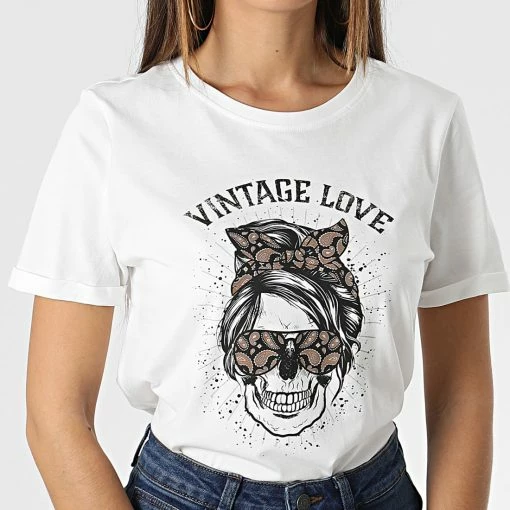 Tout neuf 🔔 Tee 👚 Shirt Femme Sylvia Blanc de Only 👏 -Promos Only Boutique only 341800 15245248 CLOUD DANCER 20221010T152233 01