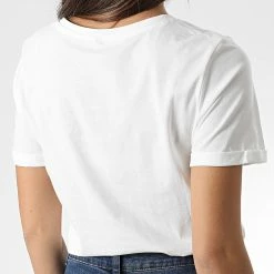 Tout neuf 🔔 Tee 👚 Shirt Femme Sylvia Blanc de Only 👏 -Promos Only Boutique only 341800 15245248 CLOUD DANCER 20221010T152236 04