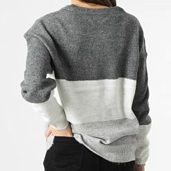 Meilleure vente 👍 Pull Femme New Eleanor Gris Chiné de Only 🎉 7 Meilleure vente 👍 Pull Femme New Eleanor Gris Chiné de Only 🎉 -Promos Only Boutique only 342036 15178922 DARK GREY MEL W CLOU DAN 20221115T135808 04